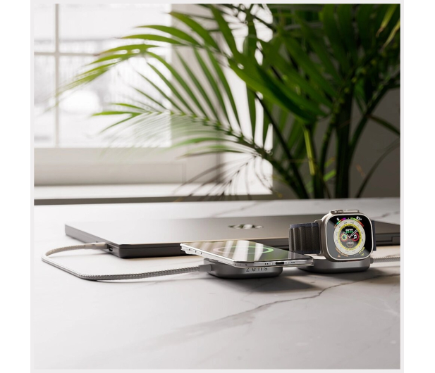 Zens Ładowarka indukcyjna 2w1 Pro 3 Qi2 15W USB-C/USB-C biały - 1545365 - zdjęcie 5